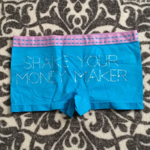 Women's Panties Seamless Blue  Boy-short - Picture 2 of 2
